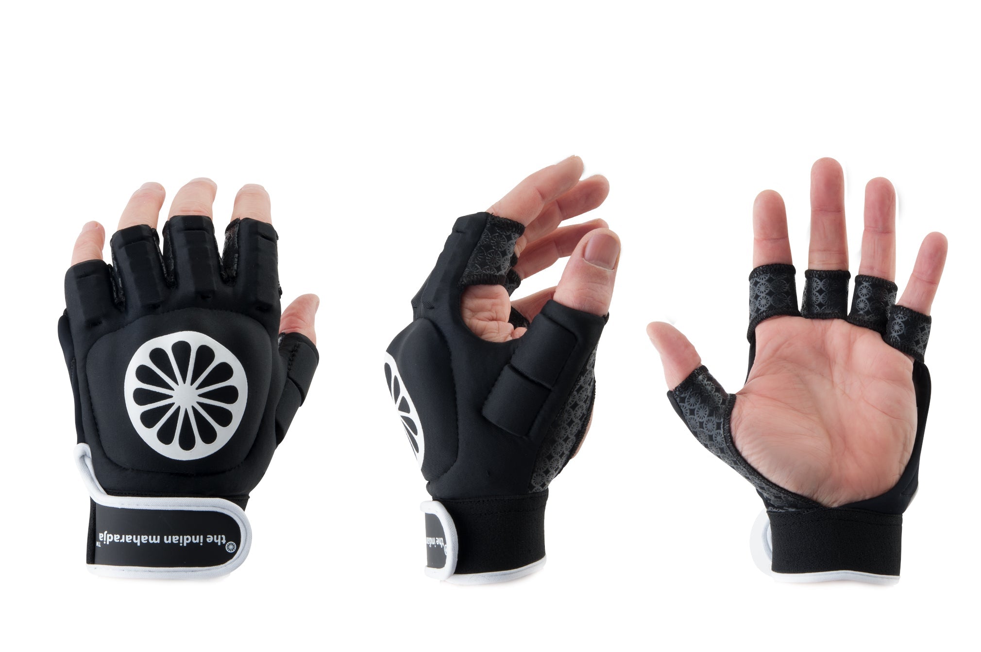 bewijs patroon Toeschouwer Outdoor Glove Shell Half Open Palm Black