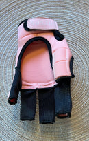 Oregon Outdoor pink field hockey glove with Shell and open palm