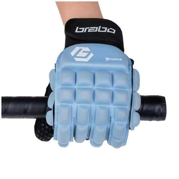 BRABO Indoor Force Glove: Full Finger Blue