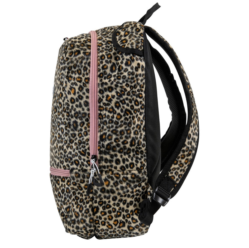 BRABO Junior Pink or Cheetah Fuzzy Backpack: Stick Thru