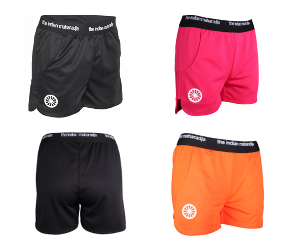 All colors of the Indian Maharadja athletic shorts for women that we offer!