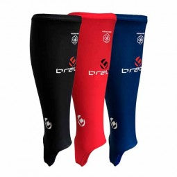 Brabo shin liner socks red blue and black