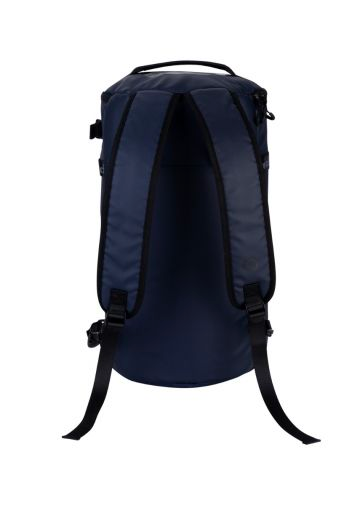 Navy backpack duffel with stick holder