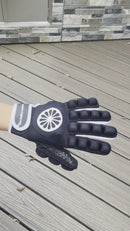 GLORY 4.4 Indian Maharadja INDOOR Full Finger with Hard Shell  Field Hockey GLOVE in Black: Left, Right or Pairs