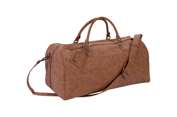 Weekend Bag:  Vegan Leather Duffle Bag