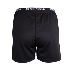 Athletic shorts for women black back view